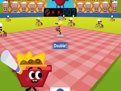 Doodle Baseball background