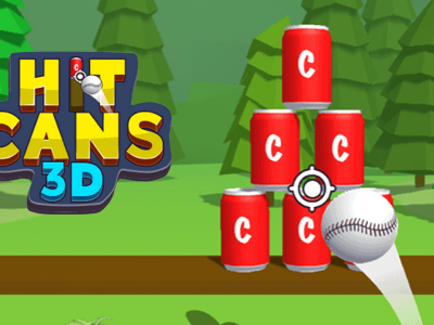 Hit Cans 3D background