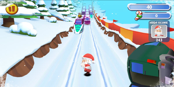 santa run screenshot